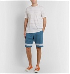 PS Paul Smith - Tie-Dyed Cotton-Jersey Drawstring Shorts - Blue