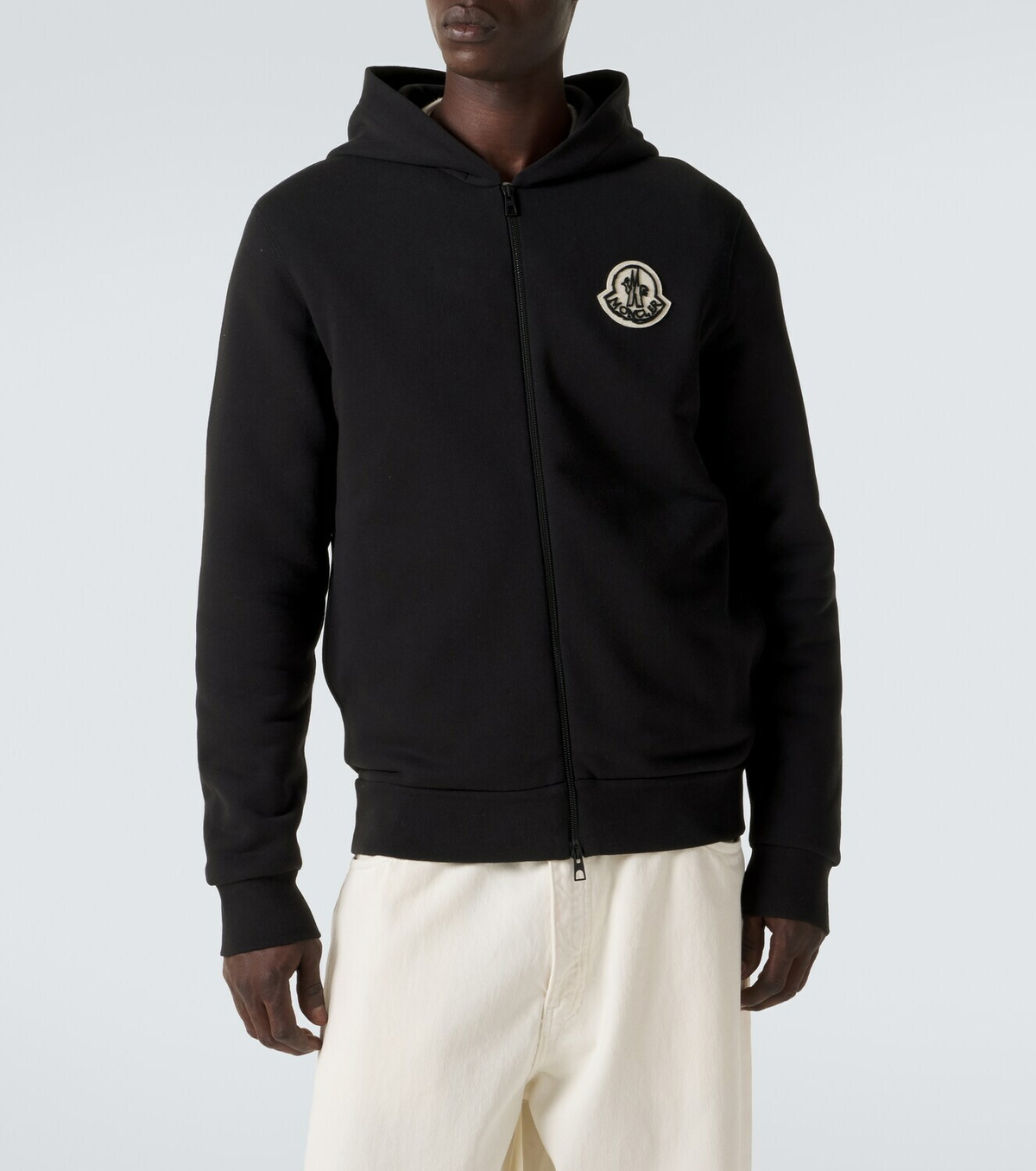 Moncler Logo cotton zip-up hoodie
