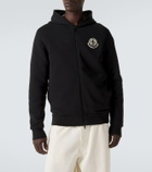 Moncler Logo cotton zip-up hoodie