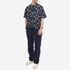 Eastlogue Men's Holiday Short Sleeve Shirt in Black/White Dot