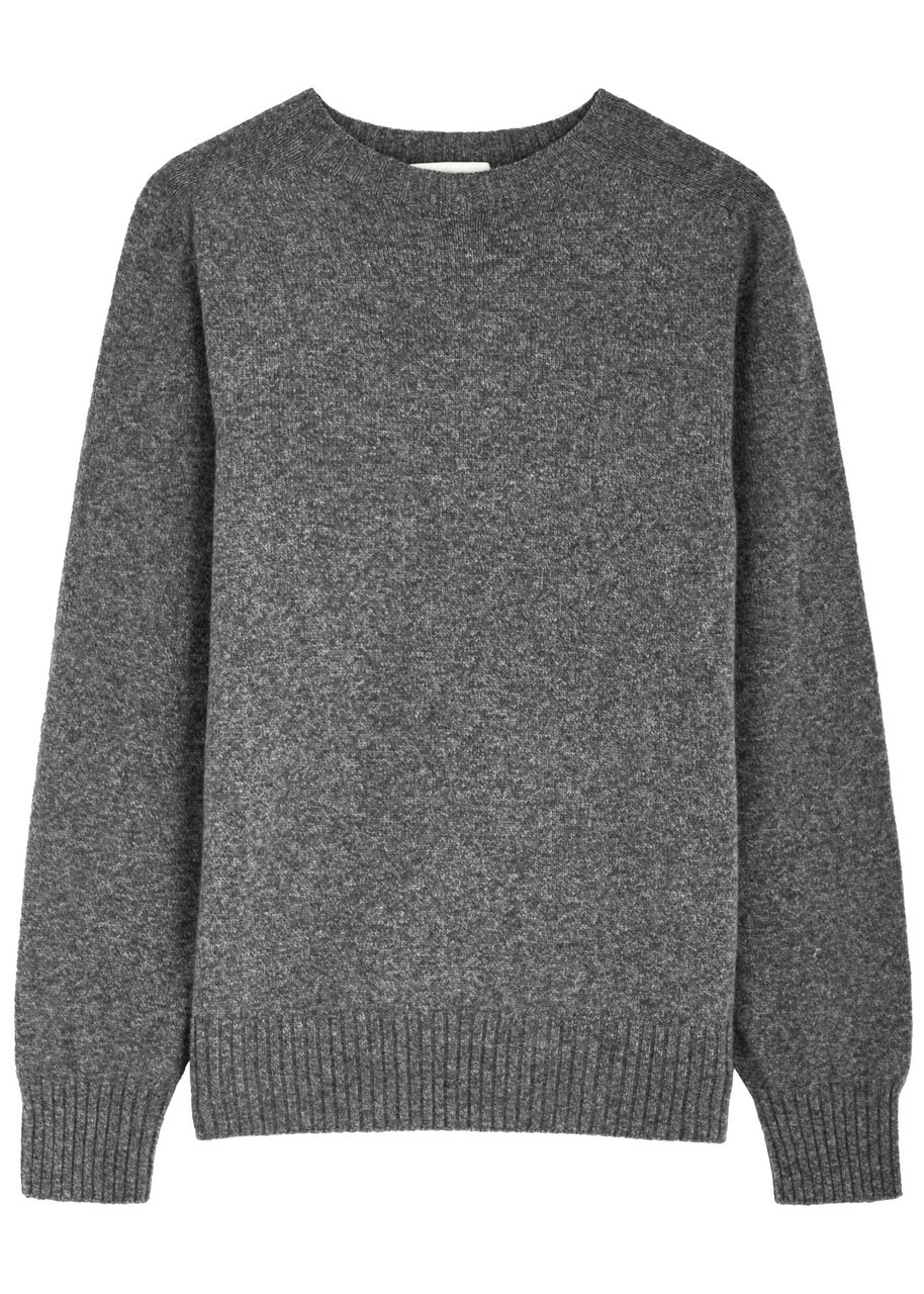 Officine Générale Seamless Wool Jumper Grey
