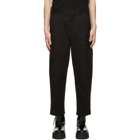 Neil Barrett Black Gabardine Tapered Trousers