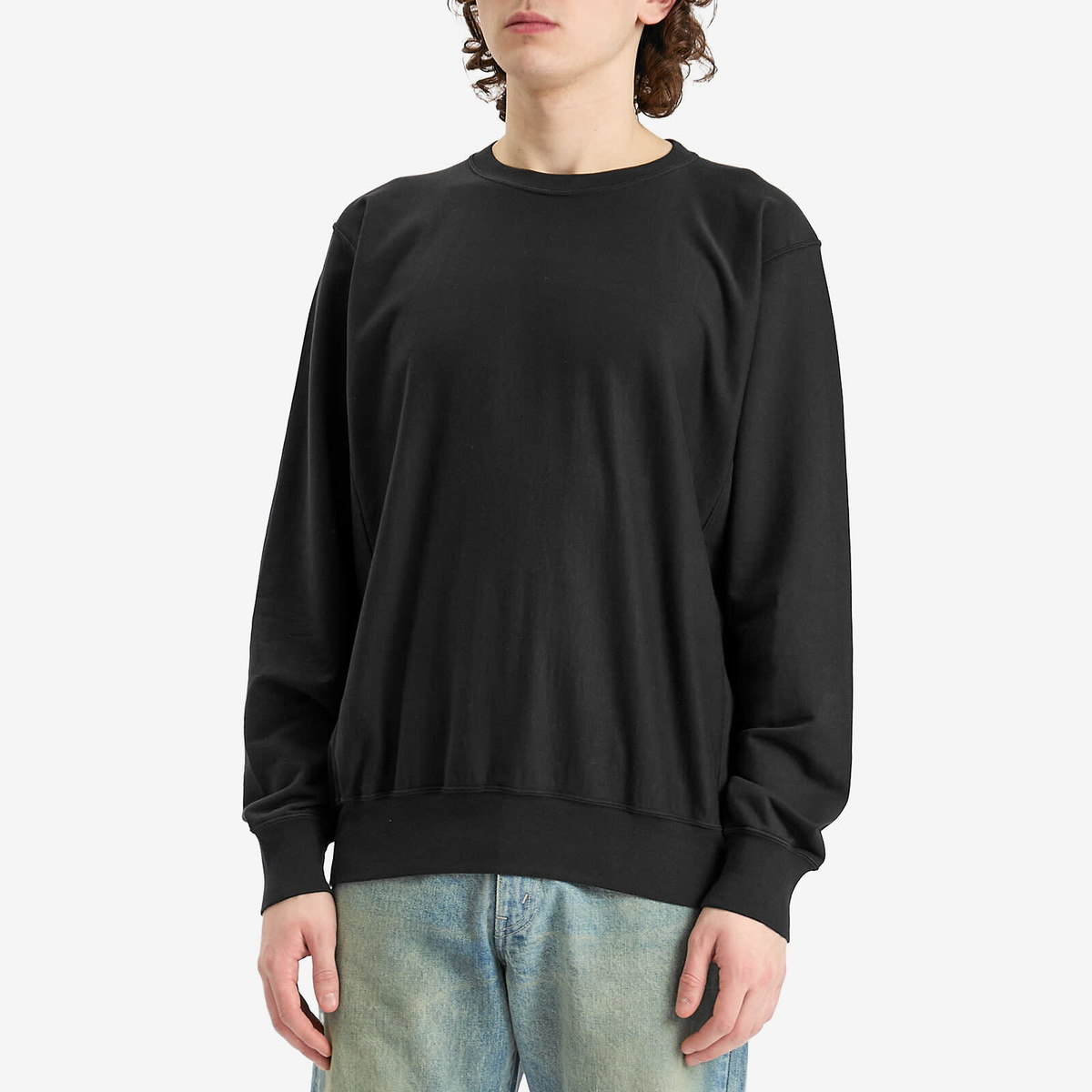 AURALEE 21AW スウェット　ブラック A21AP02OU ORGANIC COTTON COMPACT GRADATION DYED SWEAT P/O (A21AP02OU
