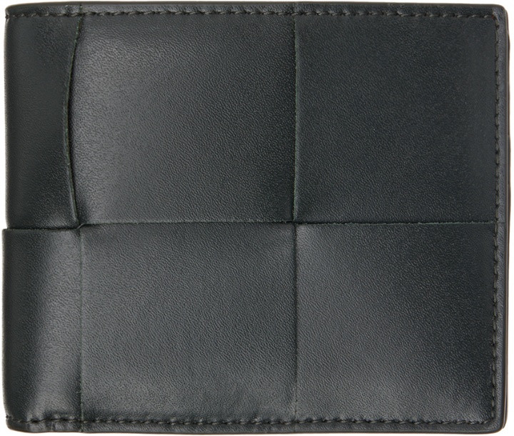 Photo: Bottega Veneta Black Cassette Bi-Fold Wallet