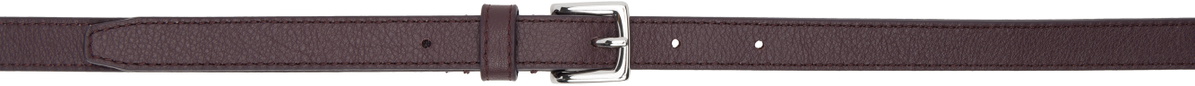 The Frankie Shop Burgundy Jessie Leather Belt