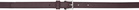 The Frankie Shop Burgundy Jessie Leather Belt