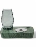 Houseplant - Marble, Glass and Stainless Steel Oil Lamp