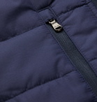 RLX Ralph Lauren - Slim-Fit Quilted Shell-Panelled Terry Golf Jacket - Blue
