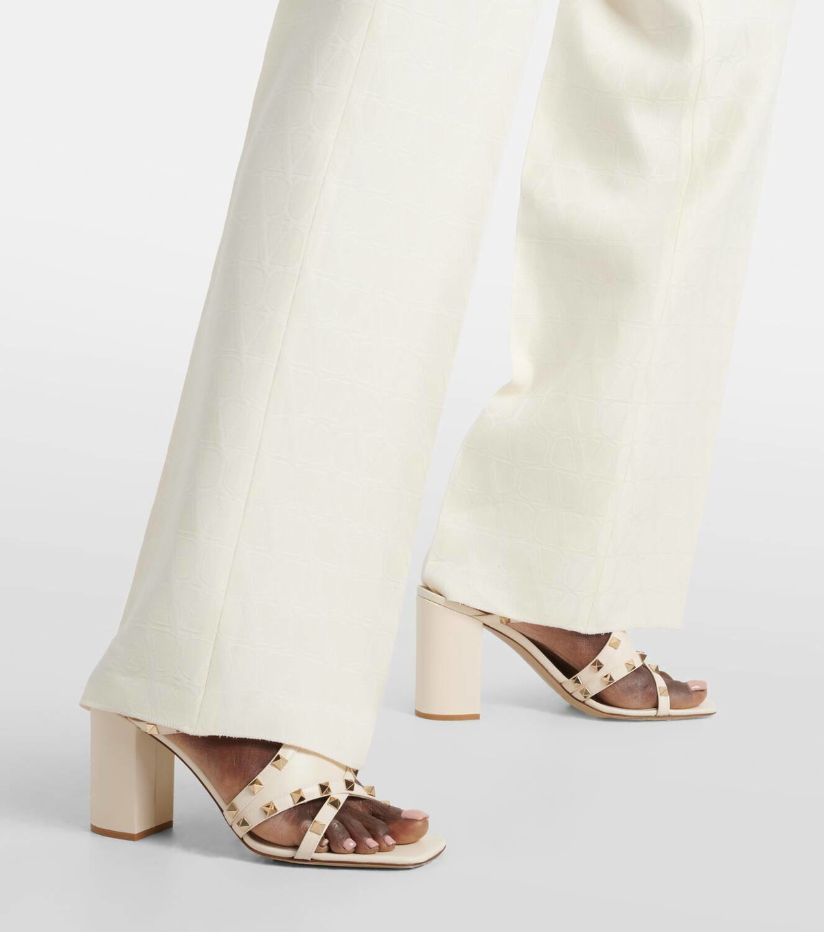 Valentino Garavani Rockstud 90 leather mules Valentino Garavani