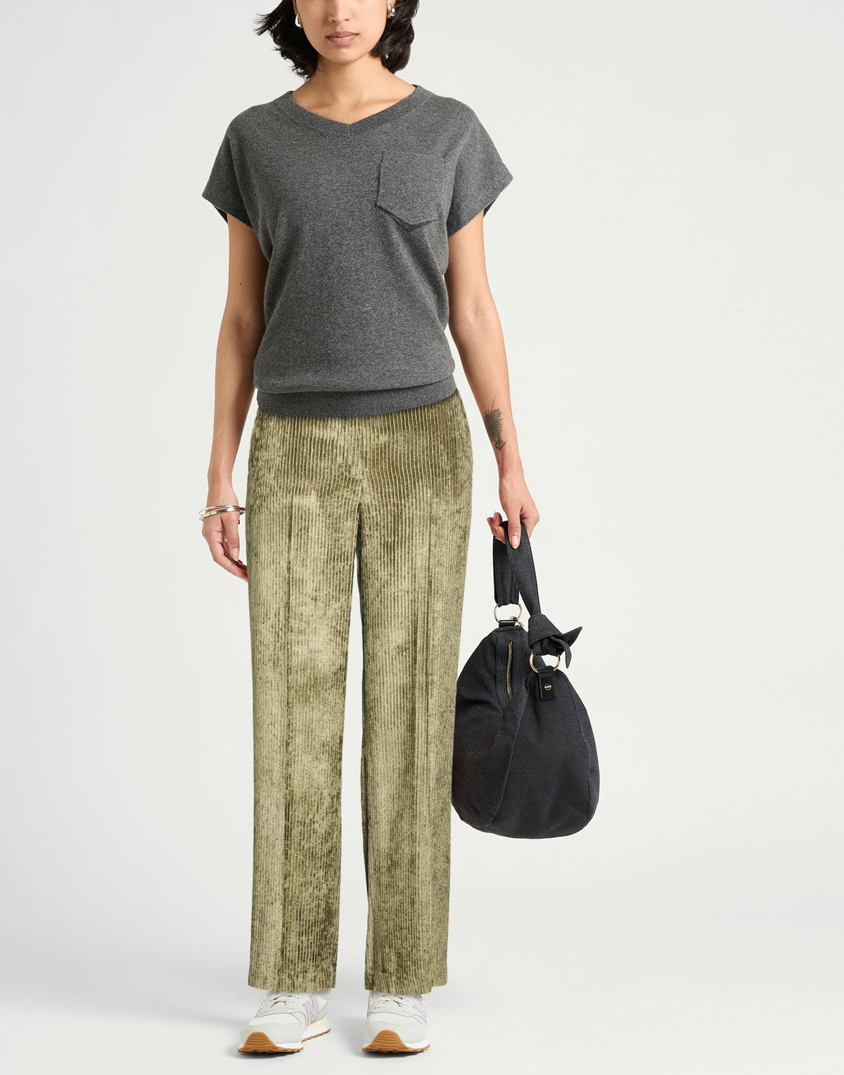 Peserico Womens Pants Military in Green