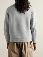 Nike - Logo-Print Cotton-Blend Tech Fleece Sweatshirt - Gray