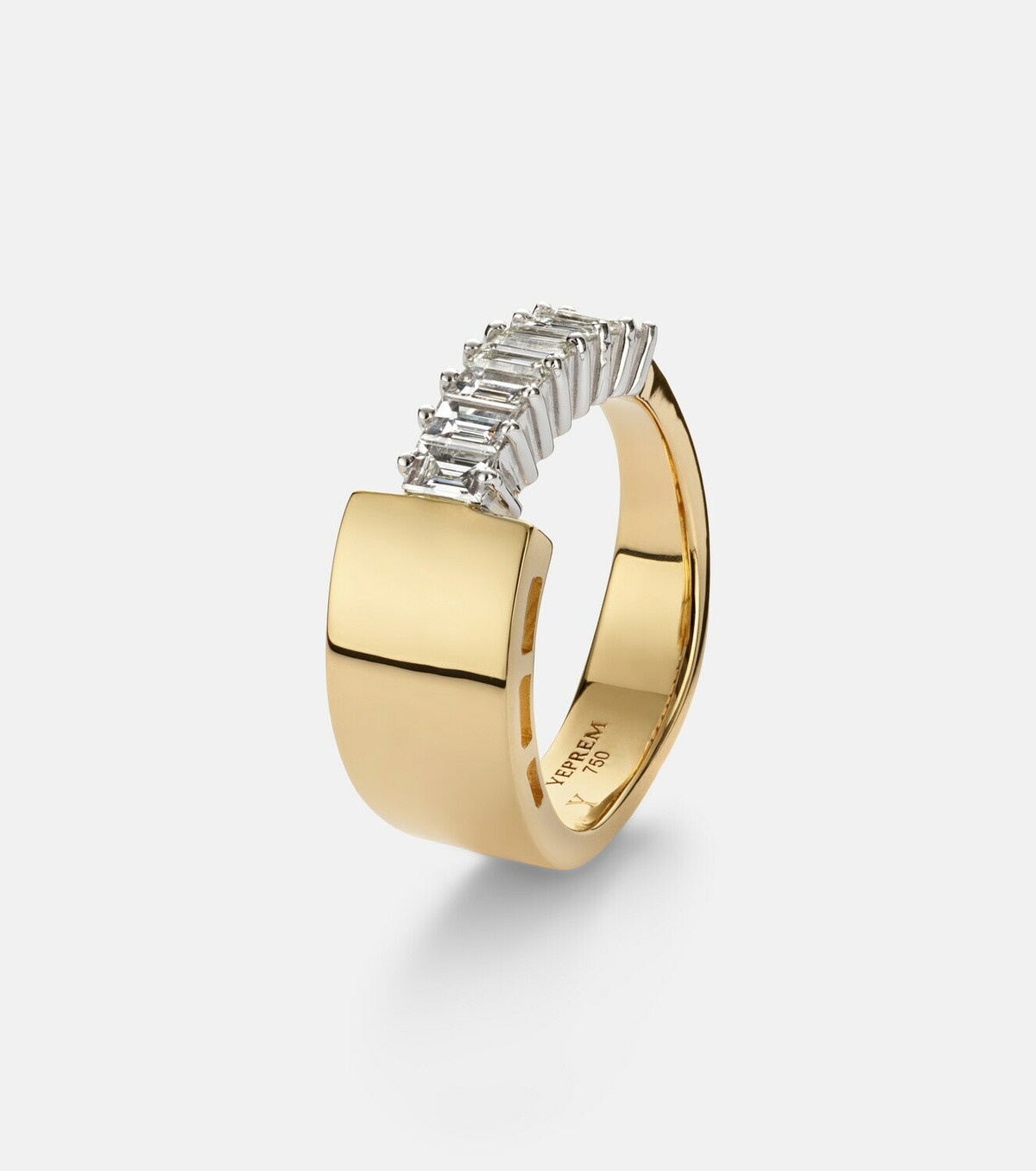Yeprem 18kt yellow and white gold (750/1000) ring with diamonds