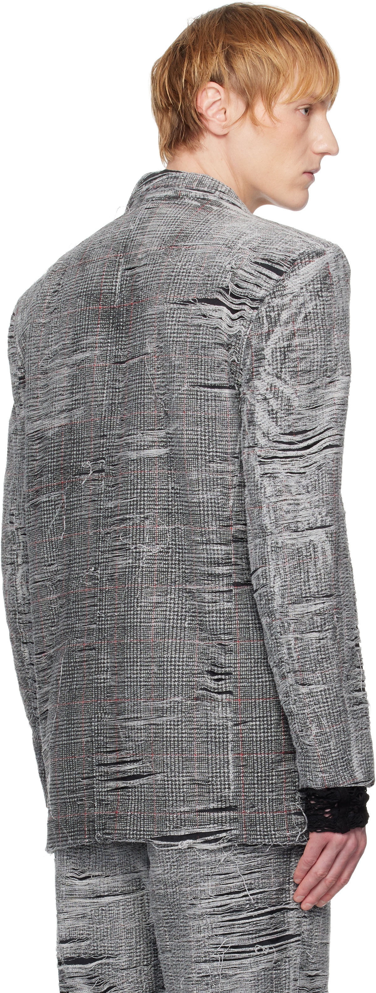 Diesel Gray D-Pekka-Fsg Denim Blazer