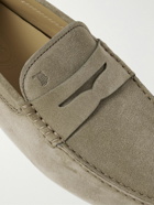 Tod's - Gommino Suede Driving Shoes - Neutrals