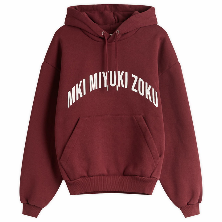 Photo: MKI Women's Arch Hoodie Presented by END. in Burgundy/White
