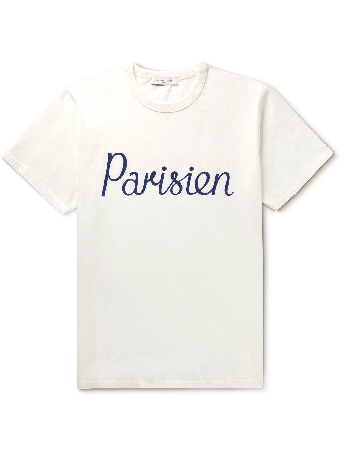 Maison Kitsuné - Printed Cotton-Jersey T-Shirt - White Maison Kitsune