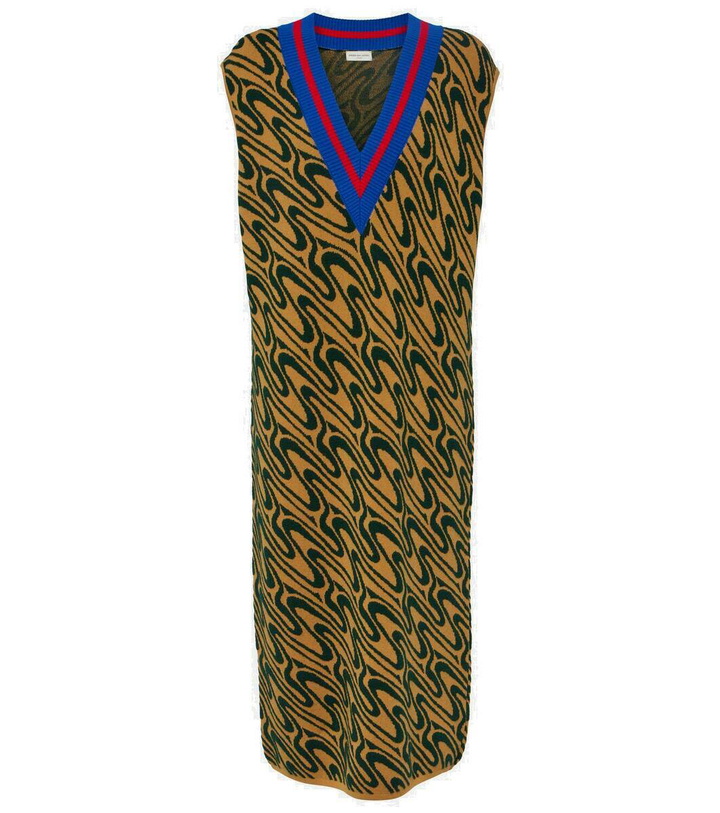 Photo: Dries Van Noten Intarsia midi dress