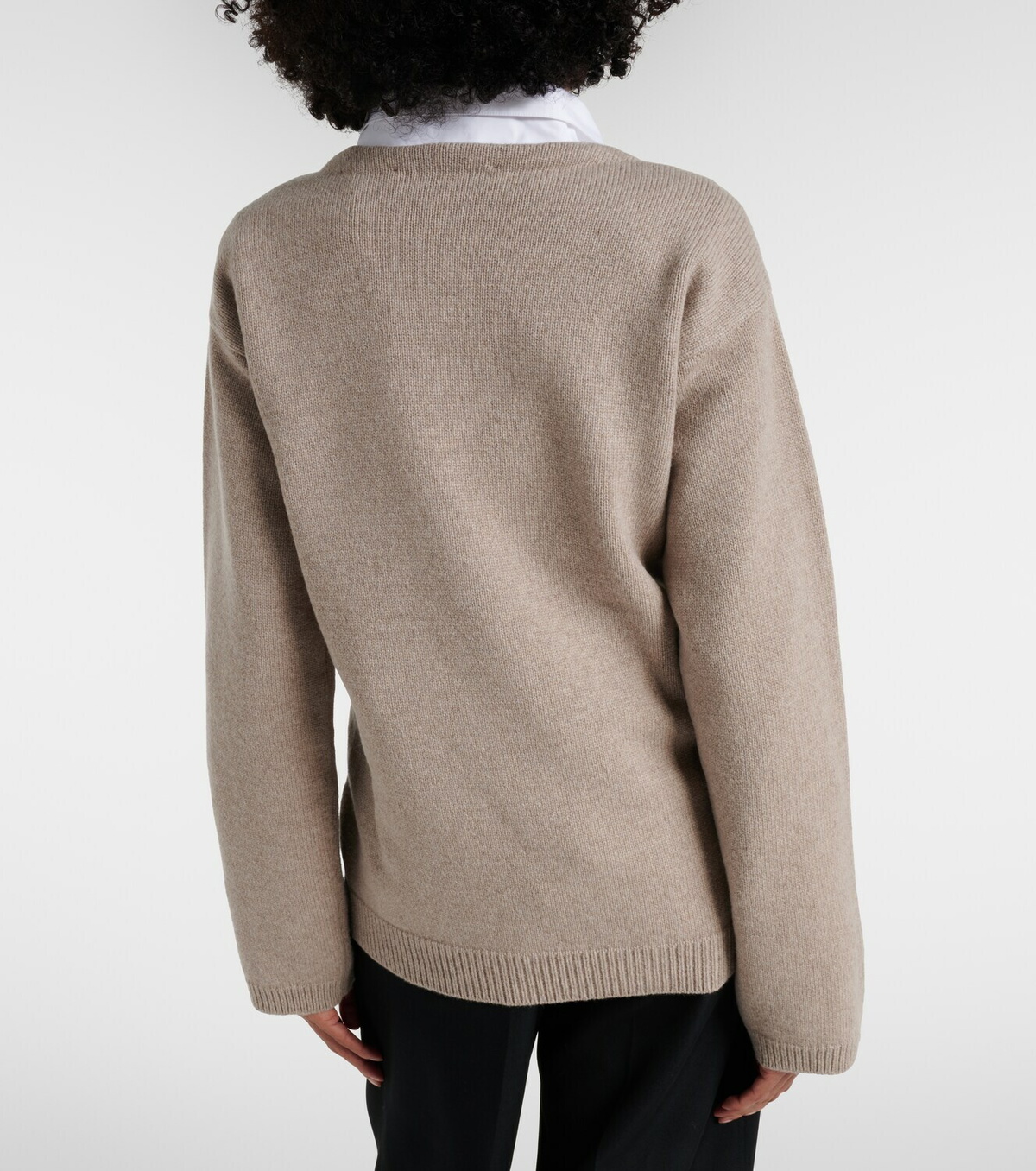 Róhe Wool and cashmere wrap cardigan