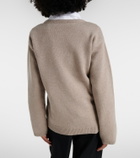 Róhe Wool and cashmere wrap cardigan