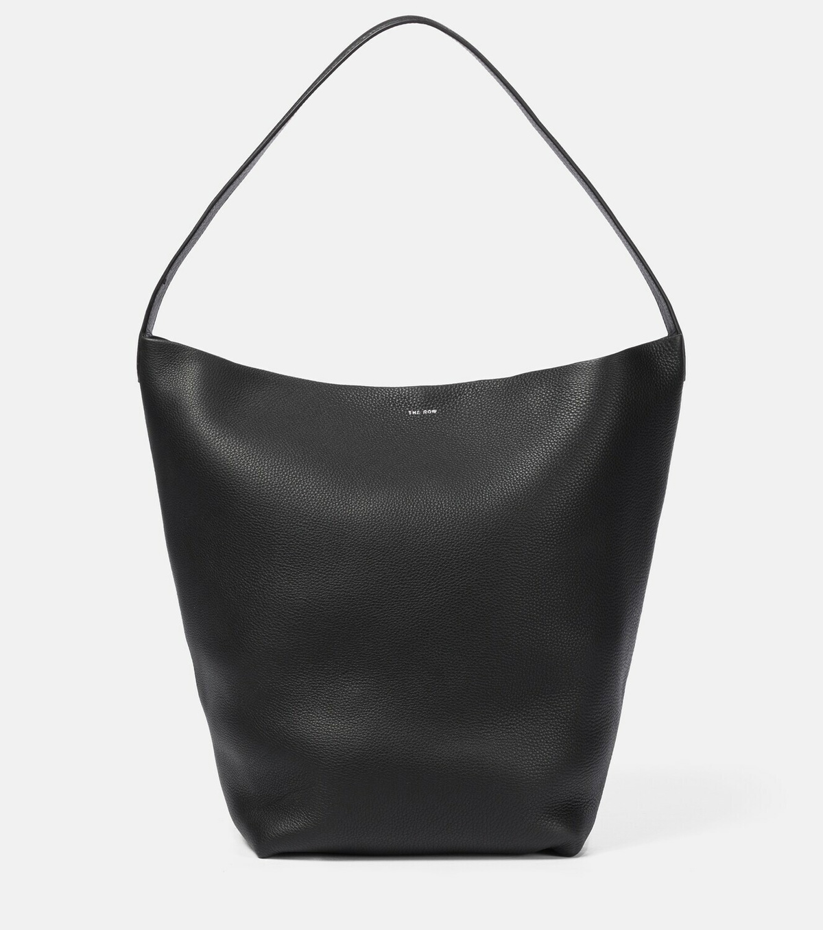 Park Medium Leather Tote Bag in Black - The Row