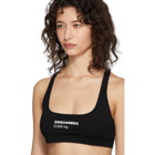 Dsquared2 Black Bella Fit Sports Bra