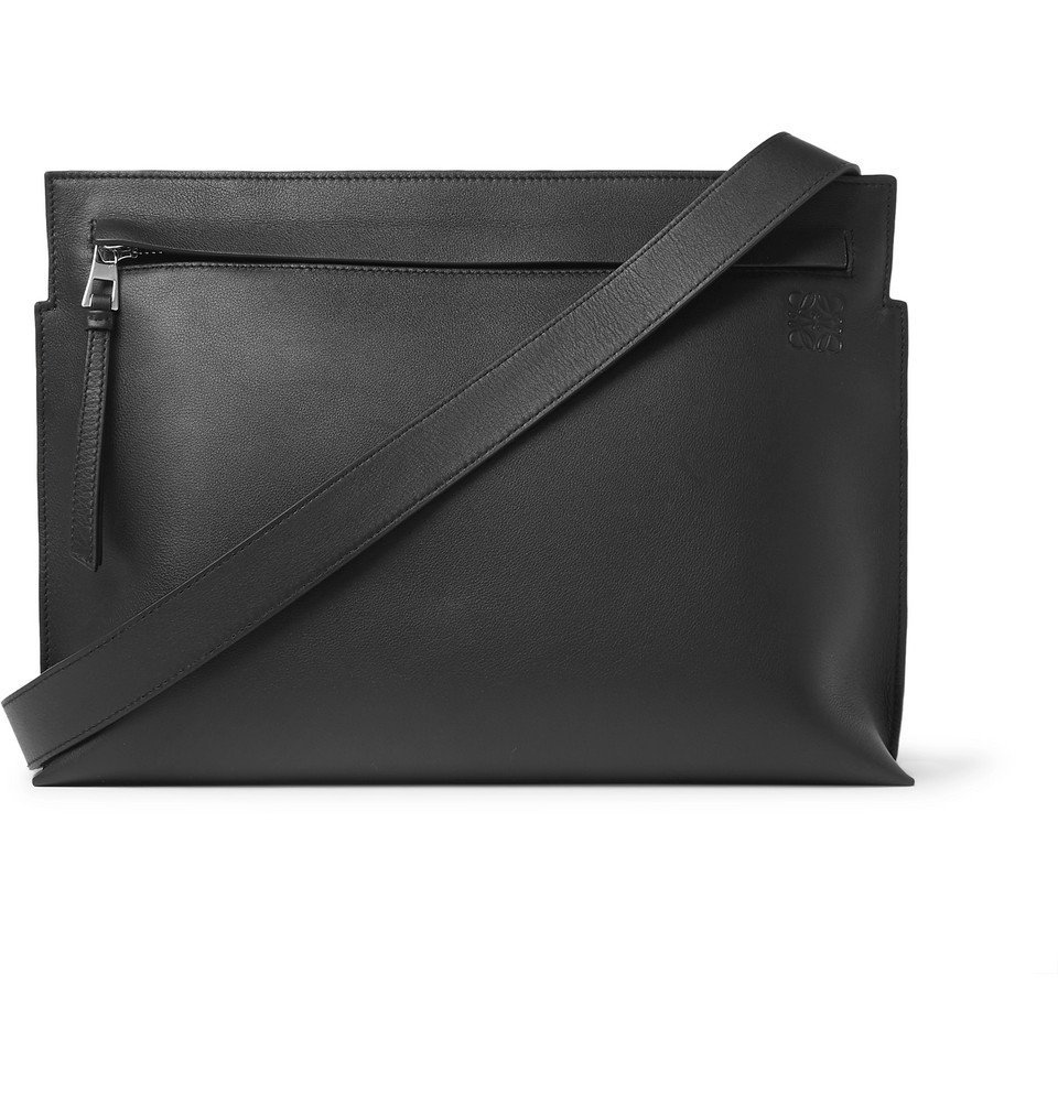 LOEWE Elephant Leather Messenger Bag for Men