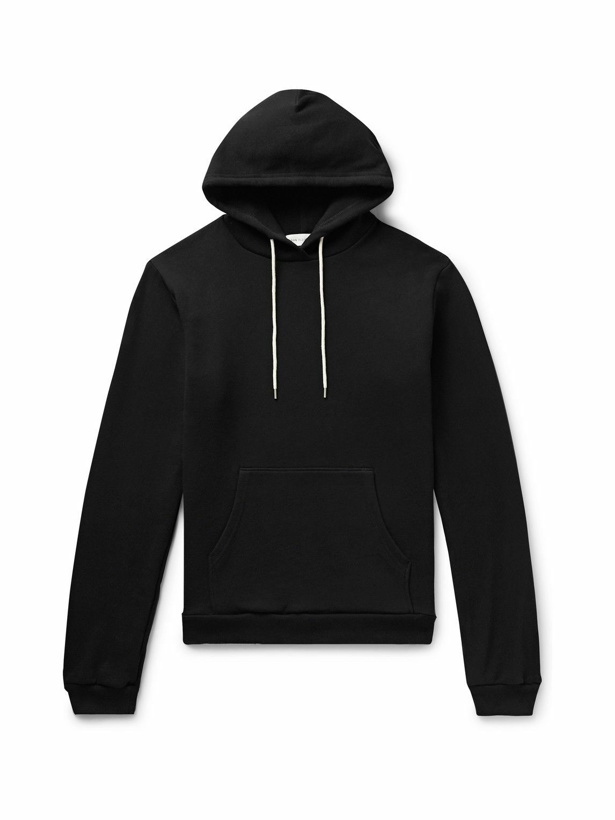 Photo: John Elliott - Beach Loopback Cotton-Jersey Hoodie - Black