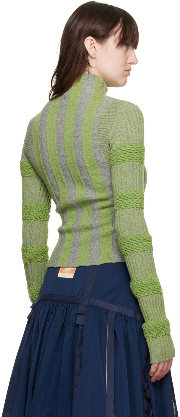 Paula Canovas Del Vas Green Frosting Turtleneck