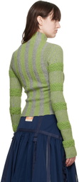 Paula Canovas Del Vas Green Frosting Turtleneck