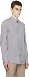 Theory White & Gray Irving Shirt