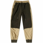 JW Anderson Men's Colour Block Track Pants in Forest Green