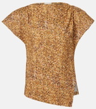 Isabel Marant Sebani asymmetric cotton T-shirt