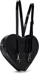 Dr. Martens Black Kiev Leather Heart Shaped Backpack