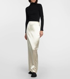 The Row Bartelle satin maxi skirt