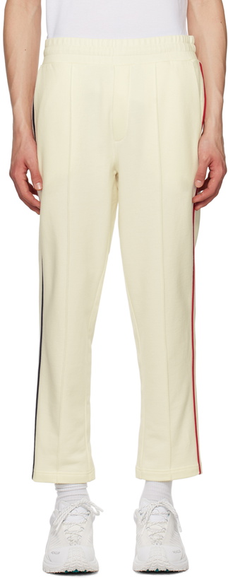 Photo: Moncler Off-White Piped Lounge Pants