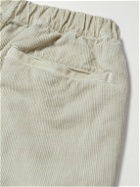 Save Khaki United - Easy Straight-Leg Cotton-Corduroy Elasticated Trousers - White