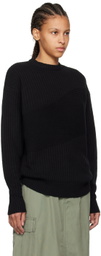 Dime Black Wave Sweater
