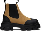 GANNI Brown Low Chelsea Boots