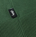 Stüssy - Rose Thorn Cotton-Jacquard Zip-Up Cardigan - Green