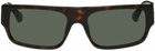 Dries Van Noten Brown Linda Farrow Edition 189 C5 Sunglasses