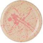 BOMBAC Off-White & Pink Splatter Plate