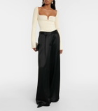 Galvan Gaia ribbed-knit bodysuit