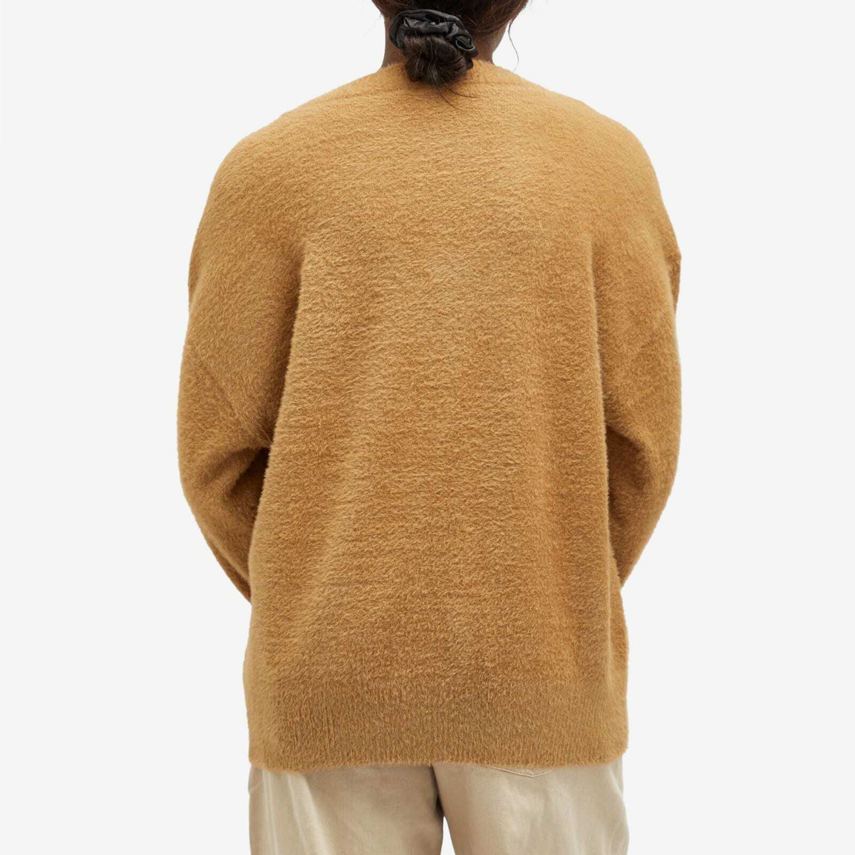 Good American Women's Plush Oversized Cardigan in Warm Caramel