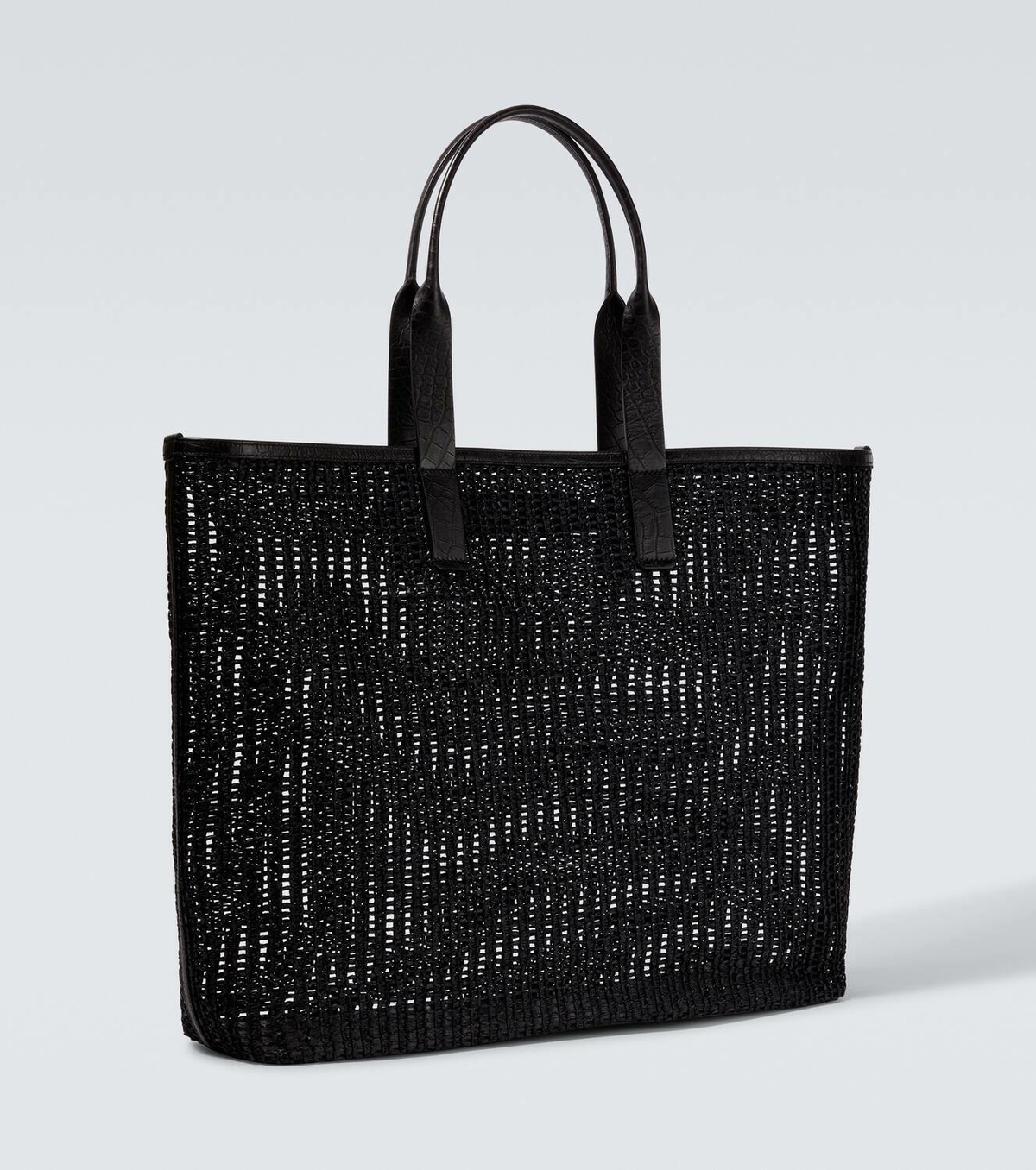Dolce&Gabbana Adamo woven leather-trimmed shopper