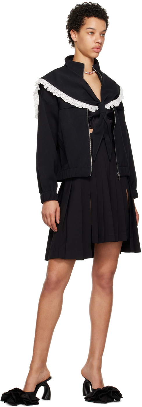 Shushu/Tong SSENSE Exclusive Black Sailor Collar Jacket