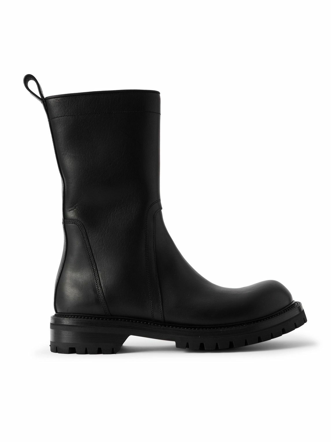 Rick Owens Black Sliver Platform Kowboy Boots Rick Owens
