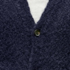 Norse Projects Men's August Flame Alpaca Cardigan Vest in Navy