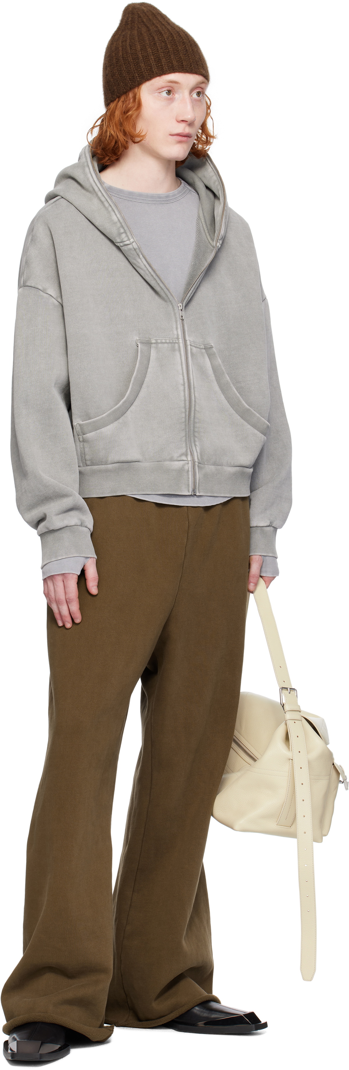 Entire Studios Gray Eternal Zip Hoodie Entire Studios