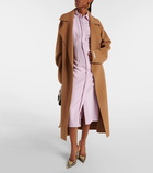 Sportmax Veleno belted virgin wool coat