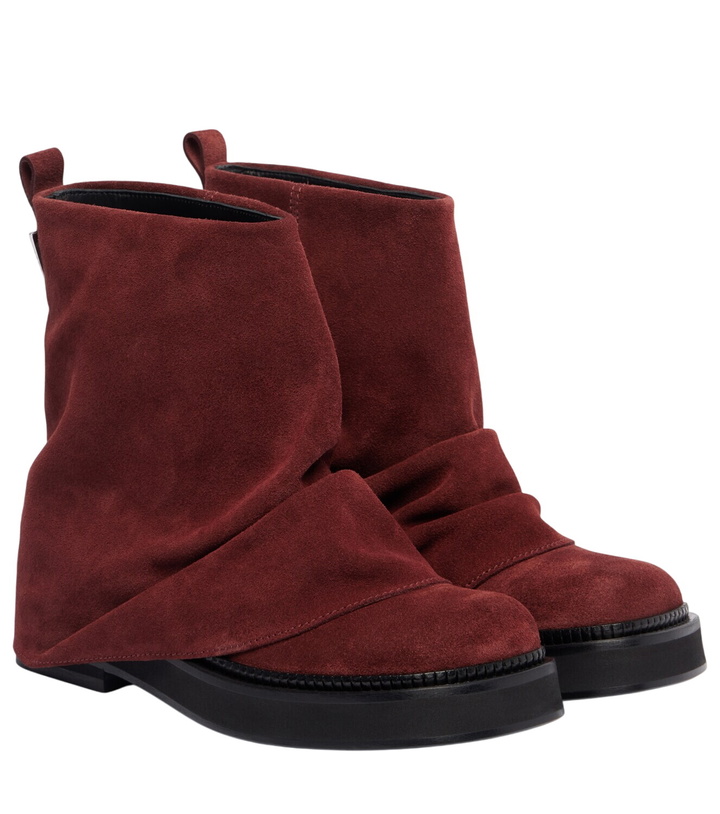 Photo: The Attico Mini Robin suede combat boots